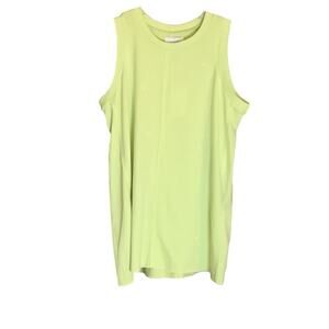 Mud Pie Dempsey Women's Sleeveless Swing Tank Top Lime Small NWT Summer
